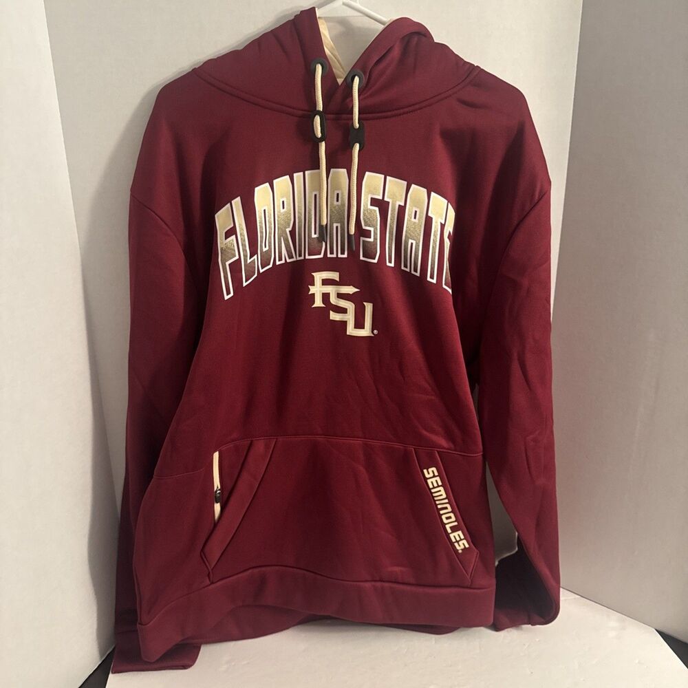 Florida State Seminoles Maroon Mens Hoodie Sweatshirt Size XL NCAA Colosseum NWT